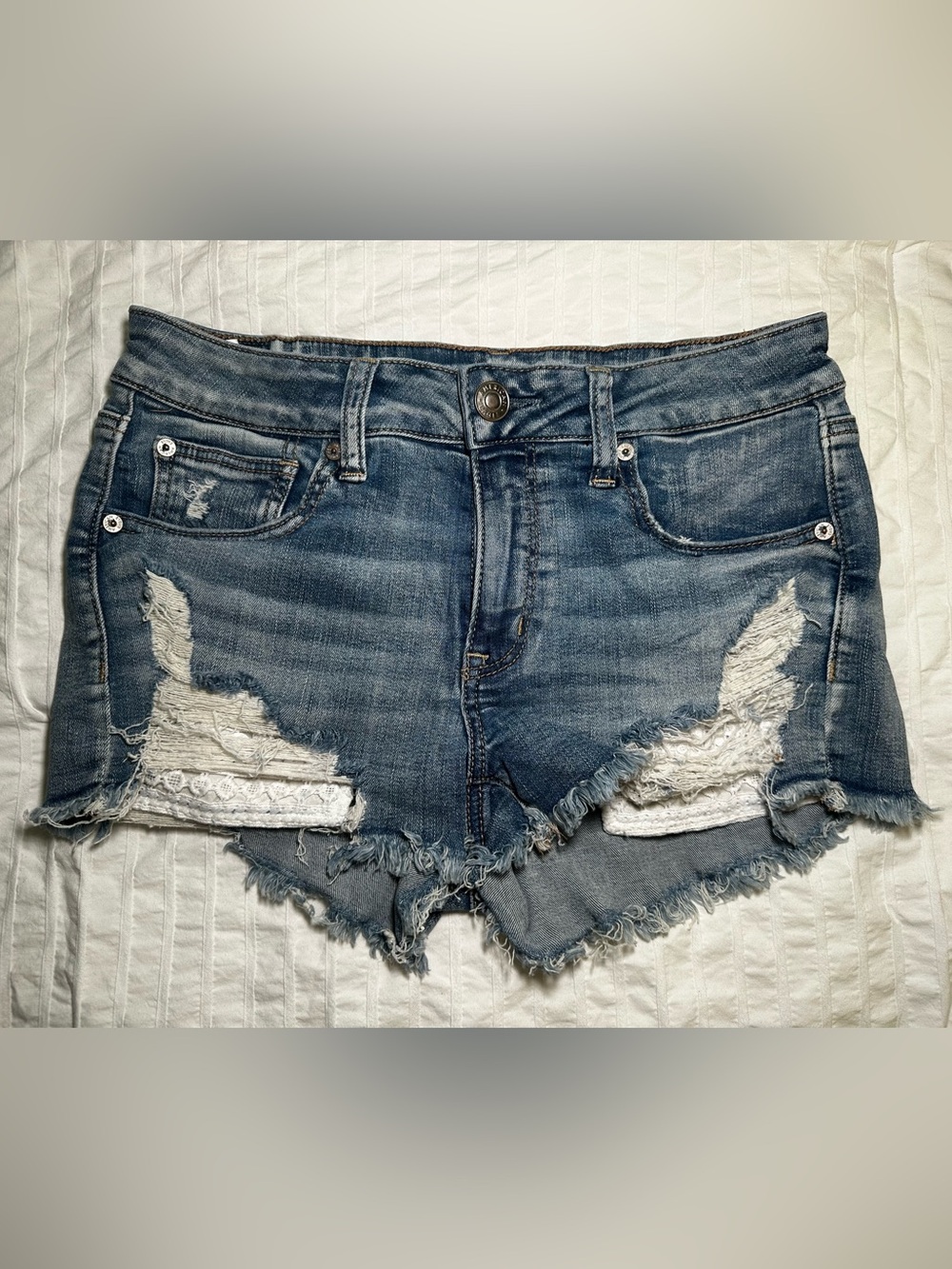 American Eagle Shortie Jean Shorts
